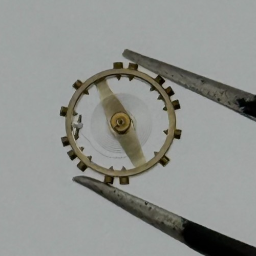 FEF 430 6600 Balance Wheel Complete And Spring 943 M Watch Movement Parts NOS