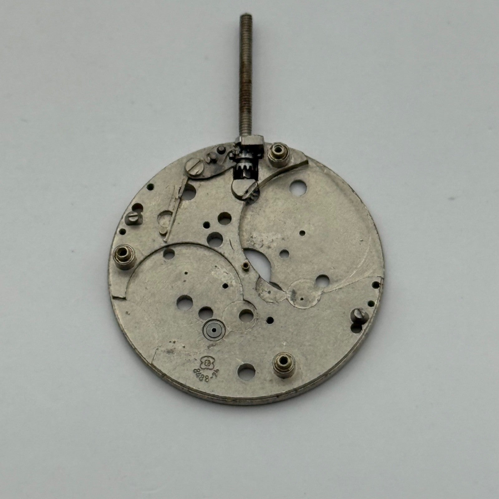 EB 8488-74 Watch Movement Main Plate Manual Wind Vintage Parts Repair 23.6mm