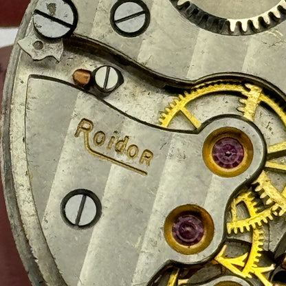 43mm Good Quality Roldor 17 Jewels Hunter Swiss Pocket Watch Movement FOR PARTS