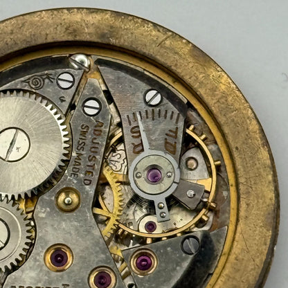 AS 1200 Watch Movement Timor Manual Wind Vintage Swiss Parts Repair 30.4mm