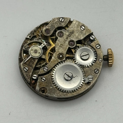 23.7mm AS A Schild 15 Jewels Trench Watch Movement Manual Wind Swiss PARTS SPARE