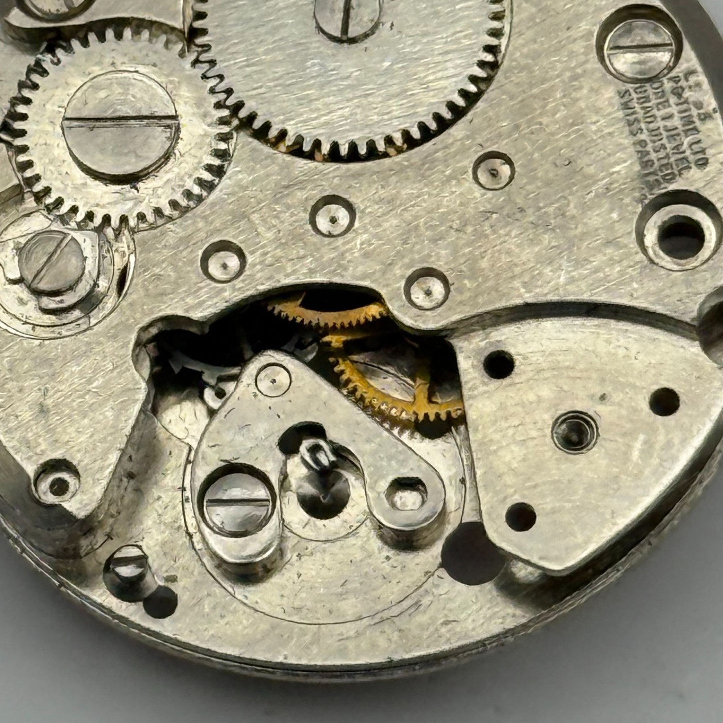Sonceboz ES 55 Watch Movement PG Time Manual Wind Vintage Parts Repair 27mm
