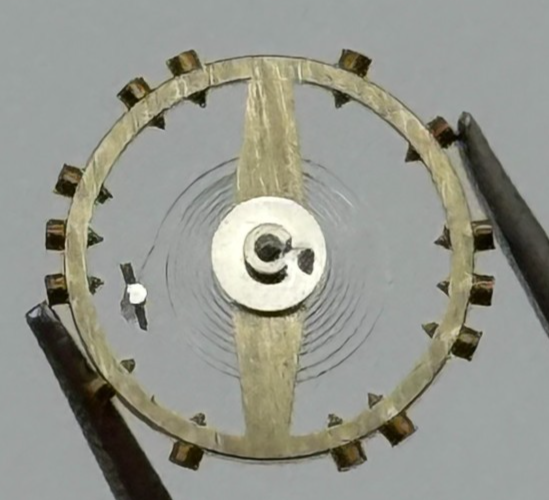 AS 1051 Balance Wheel Complete And Spring 5 1/4''' 34 M Watch Movement Parts NOS
