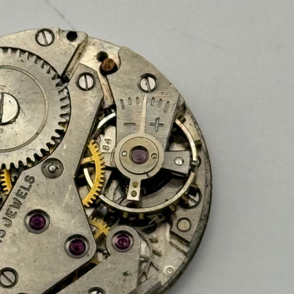AS 984 Watch Movement Avia Manual Wind Vintage Swiss 15 Jewels Parts 23.4mm