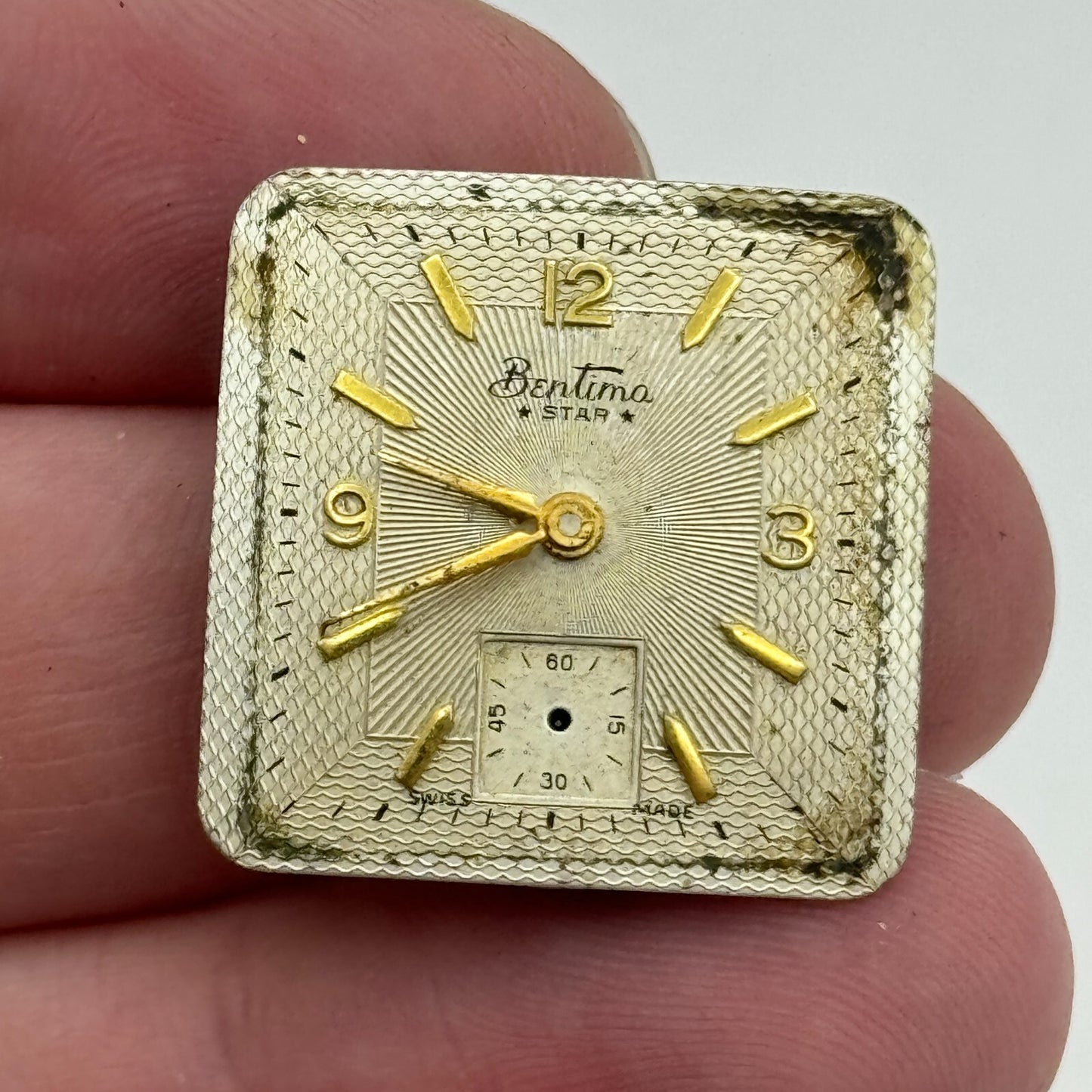 23.6mm Bentima ETA 1260 Manual Wind 15 Jewels Watch Movement Swiss Vintage PARTS