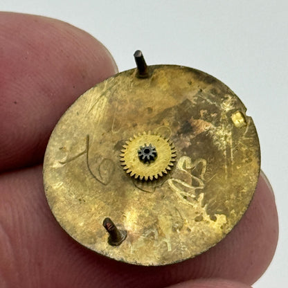 23.6mm Unidentified 15 Jewels Manual Wind Watch Movement Swiss Vintage PARTS