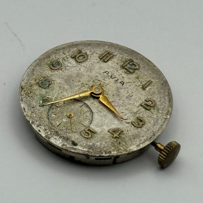 AS 1123 1124 Watch Movement Avia Manual Wind Vintage Swiss Parts Repair 25mm