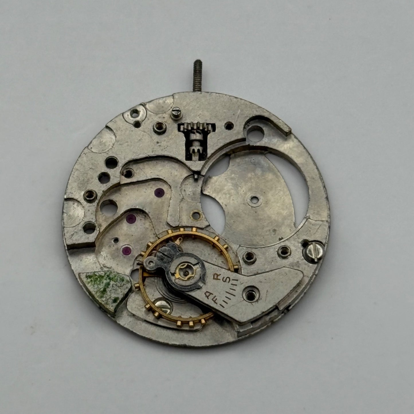 FHF 71 Watch Movement Manual Wind Vintage Swiss Incomplete Parts Repair 25.9mm