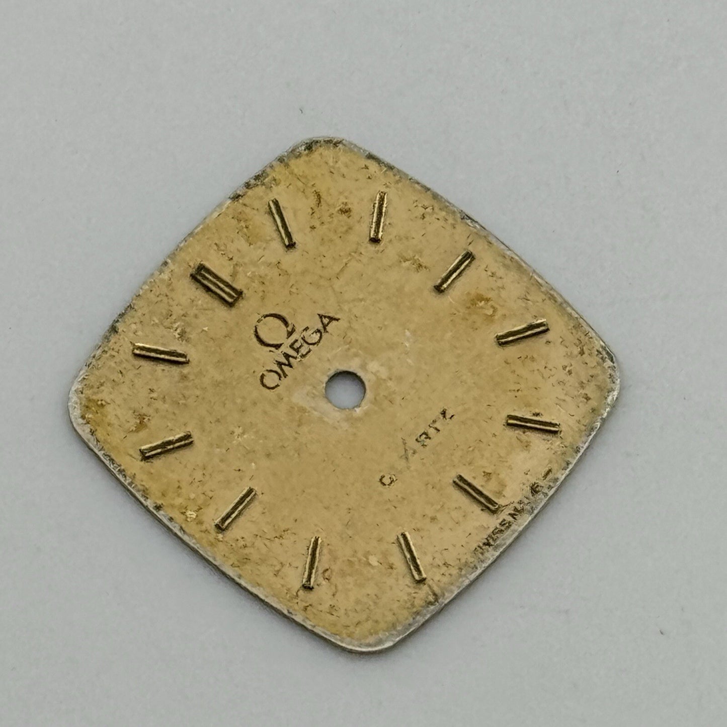 17.5mm Vintage Square Omega Quartz Ladies Wristwatch Dial Spares Parts Swiss