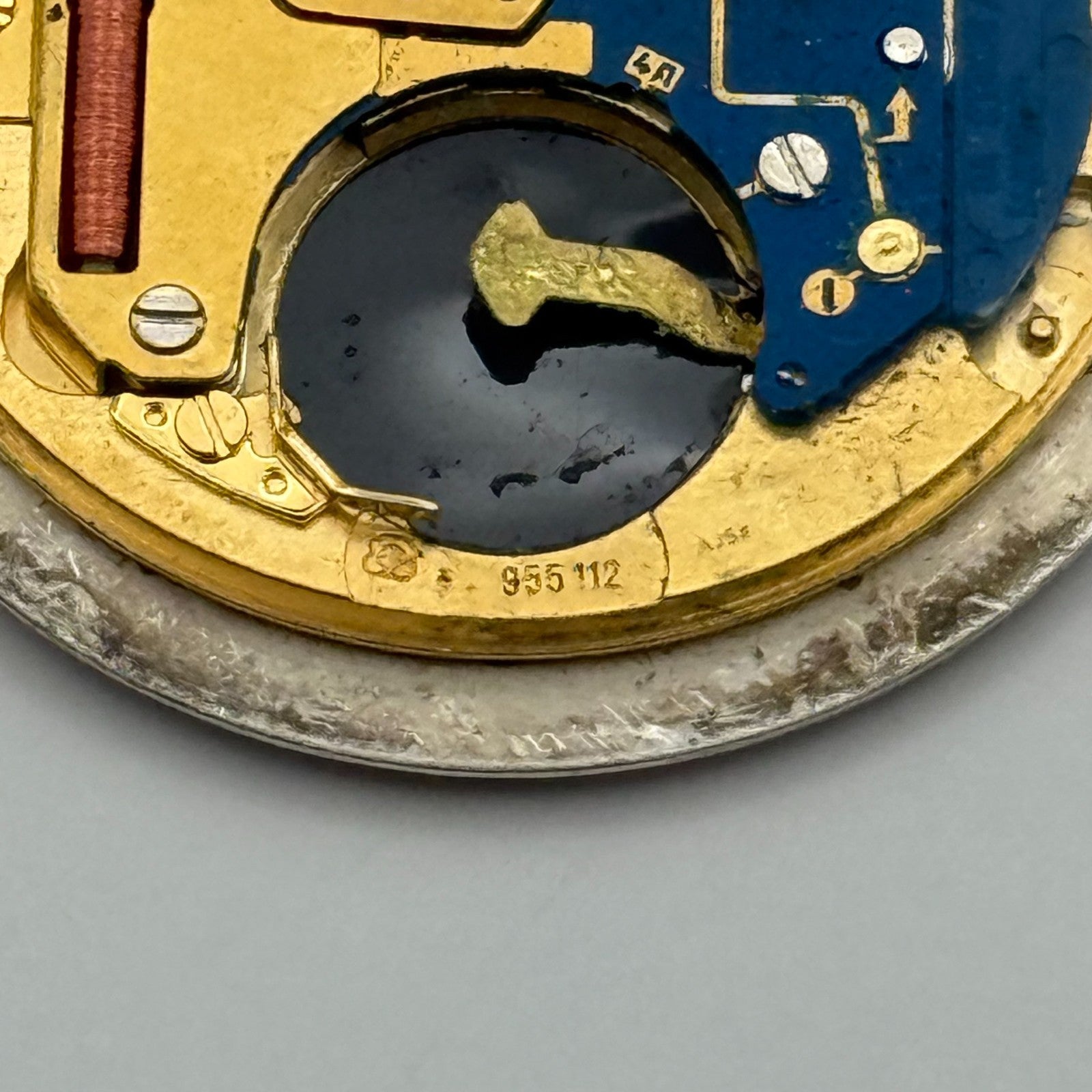 ETA 955.112 Quartz Watch Movement Mappin & Webb Date Vintage Parts Repair 26.2mm