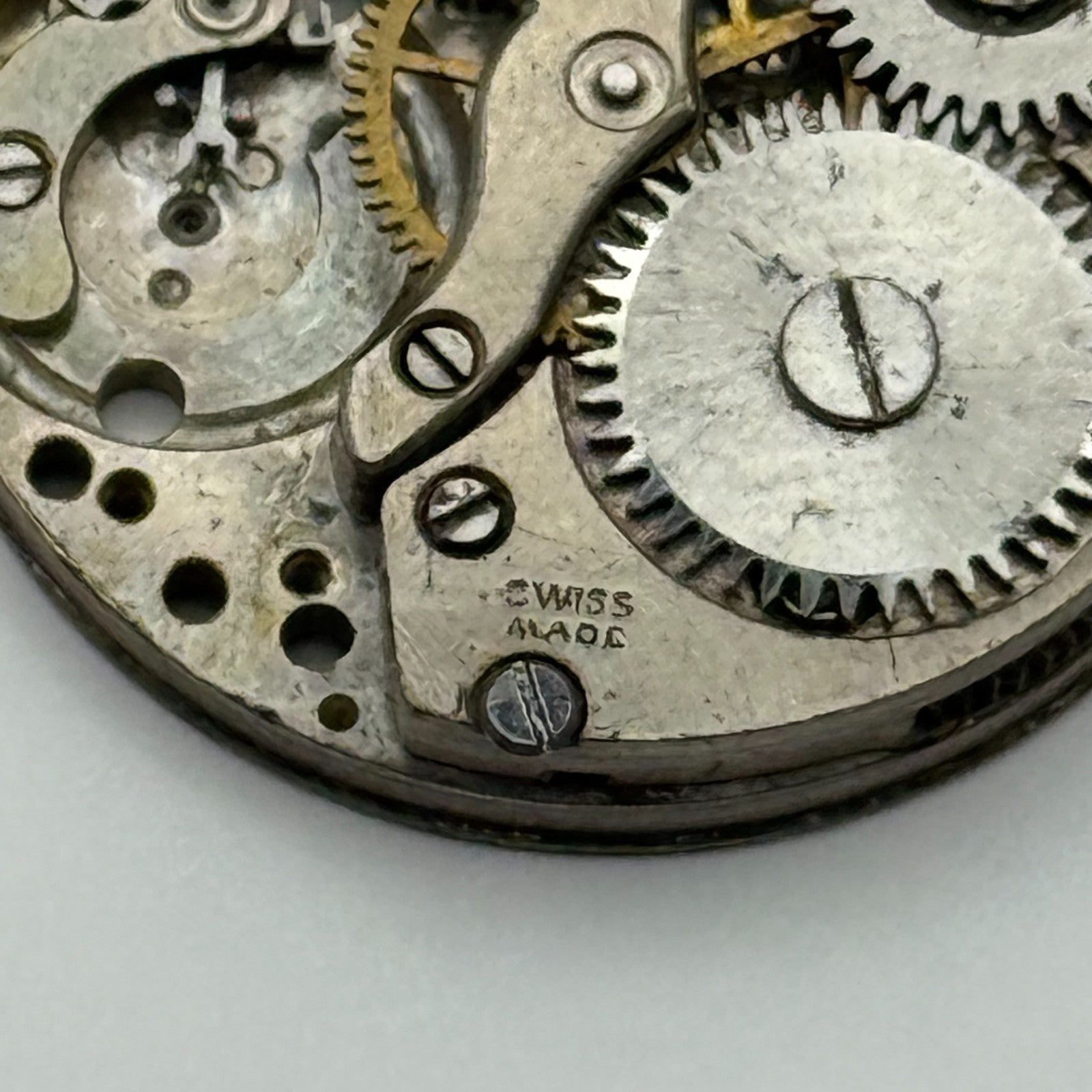 AS A Schild Watch Movement Manual Wind Vintage Swiss Parts Repair Spares 23.7mm