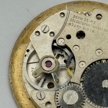 BFG 844 Watch Movement Yves Renaud Manual Wind Vintage Swiss Parts Repair 29mm