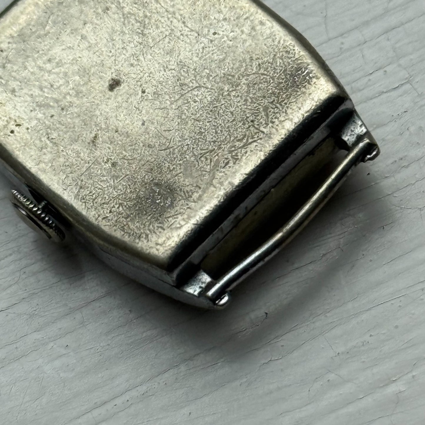 25mm Vintage Tank Style 15 Jewels Swiss Manual Wind Watch PARTS REPAIR