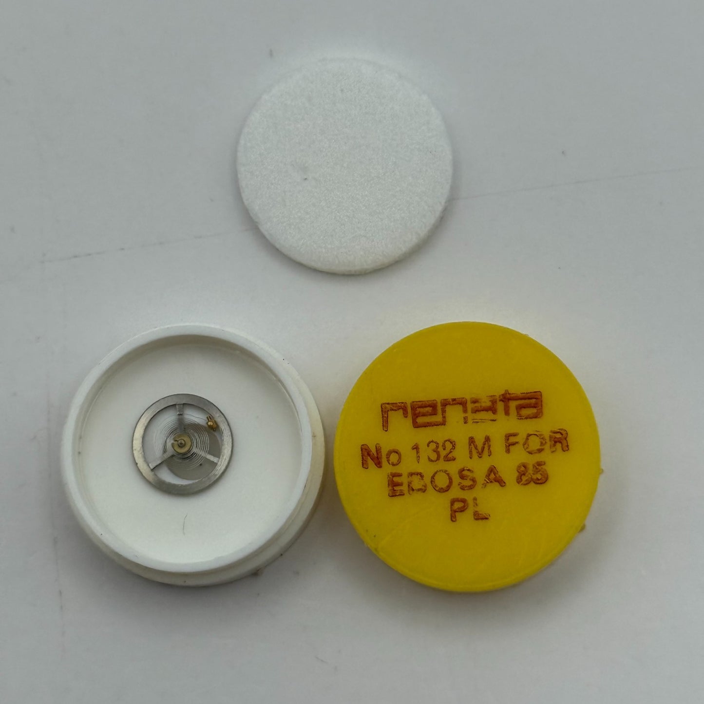 Ebosa 85 Balance Wheel Complete And Spring  132 M Watch Movement Parts NOS