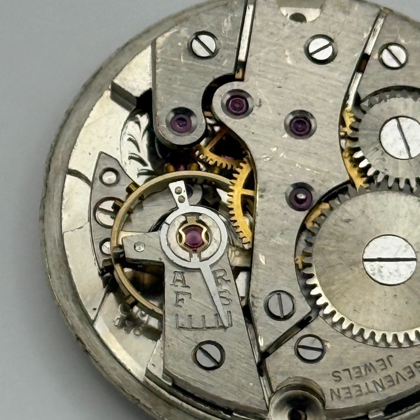 OM 116 Watch Movement Jesby Running Manual Wind Vintage Parts 25.8mm