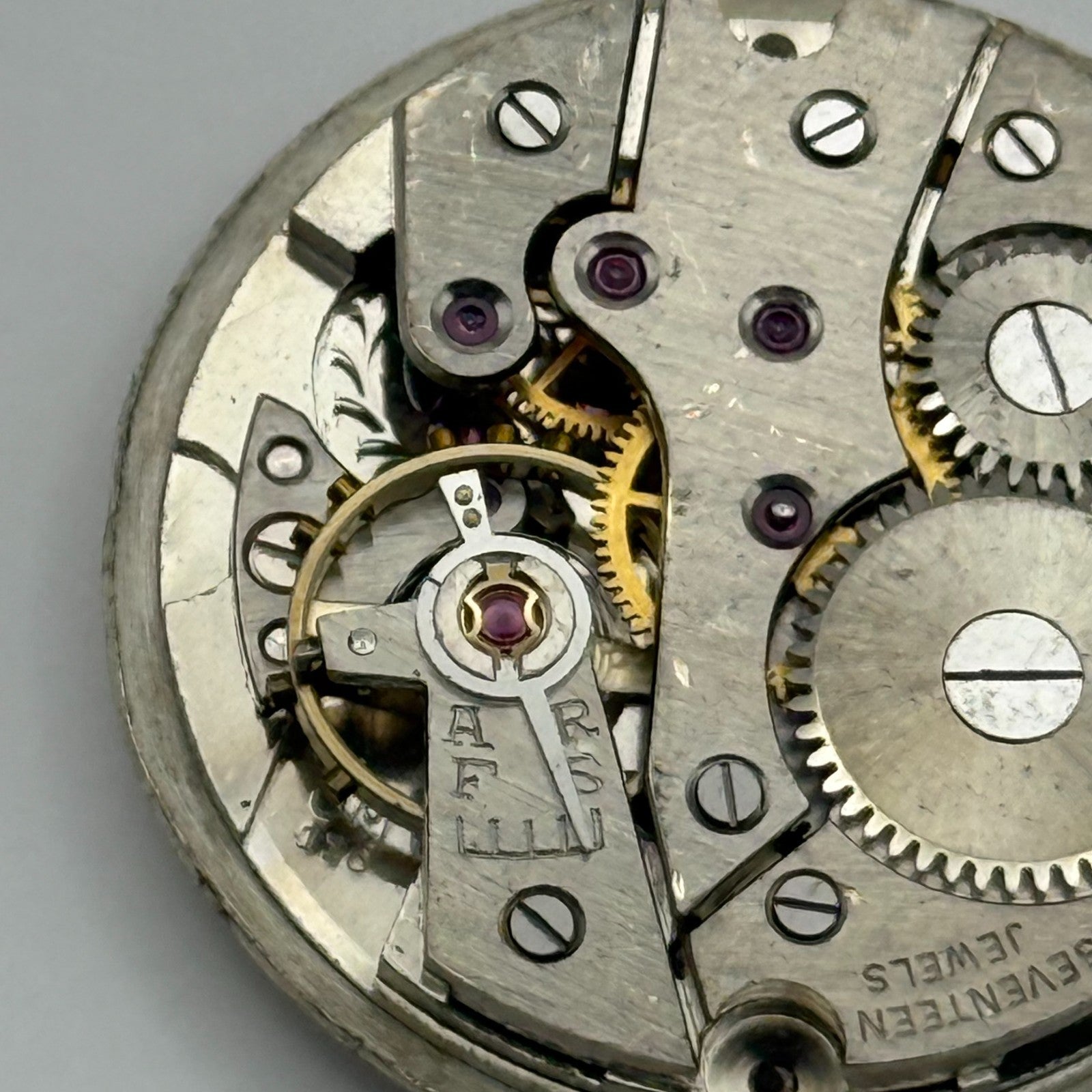 OM 116 Watch Movement Jesby Running Manual Wind Vintage Parts 25.8mm