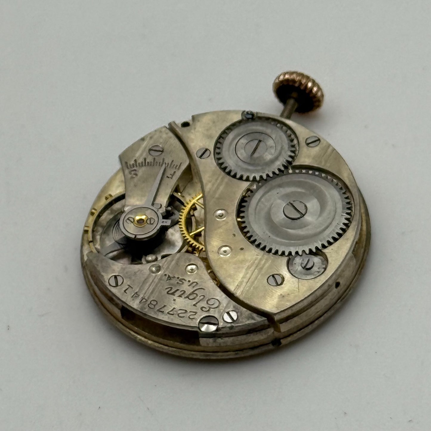 1920 Antique 6/0s Elgin 431 Model 2 American Watch Movement PARTS REPAIR SPARES