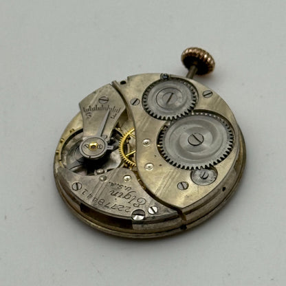 1920 Antique 6/0s Elgin 431 Model 2 American Watch Movement PARTS REPAIR SPARES