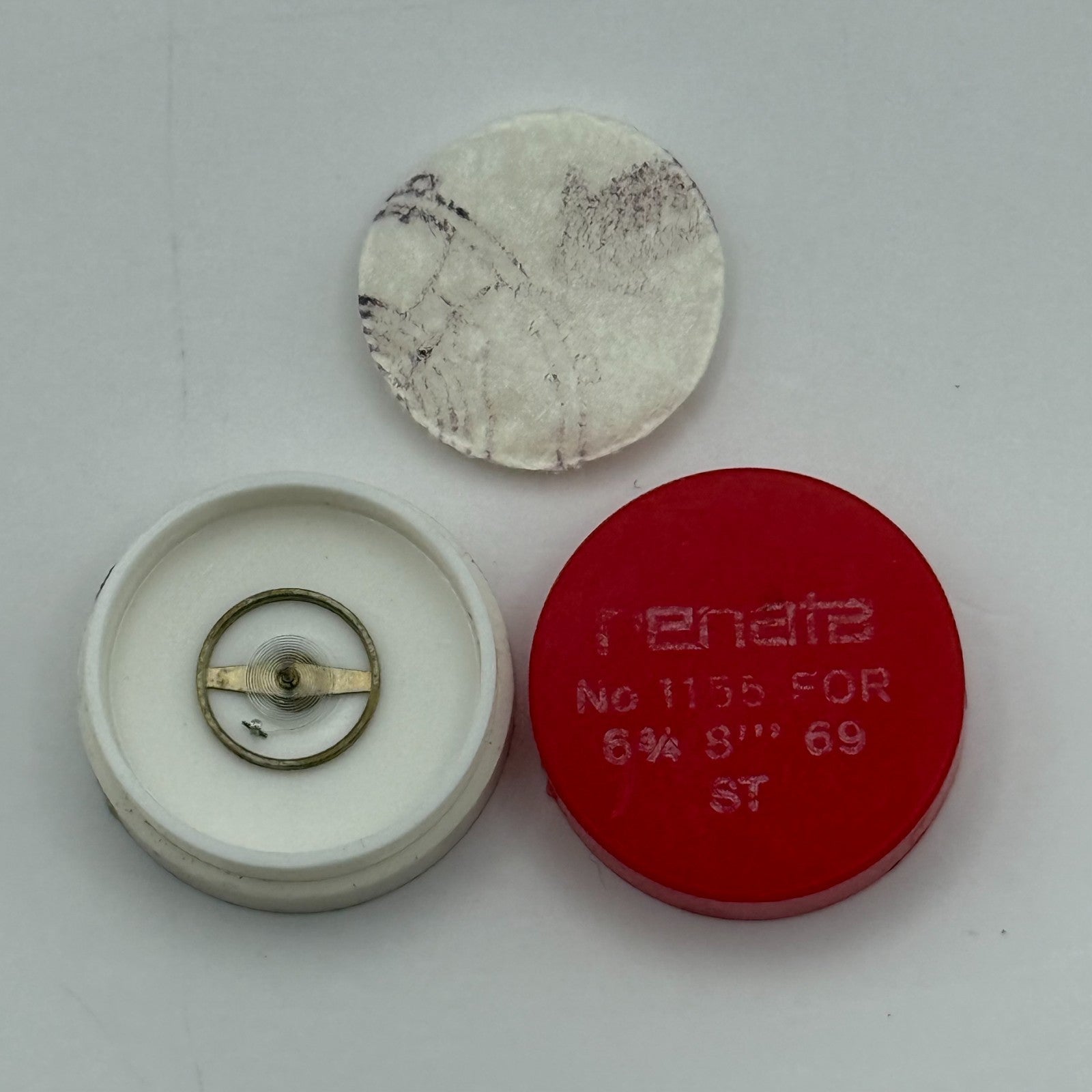 ST 69 Balance Wheel Complete And Spring 6¾-8''' 1155 M Watch Movement Parts NOS