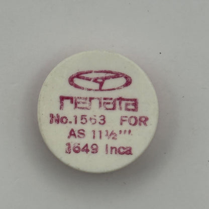 AS 1649 Balance Wheel Complete And Spring 11 1/2''' Inca Watch Movement Parts 