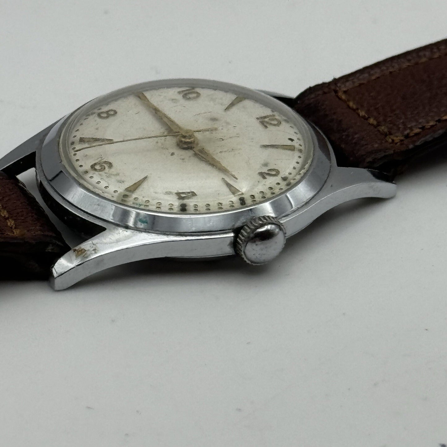 33mm Manual Wind Hermann Becker HB Sweep Secs Watch FOR PARTS TO RESTORE