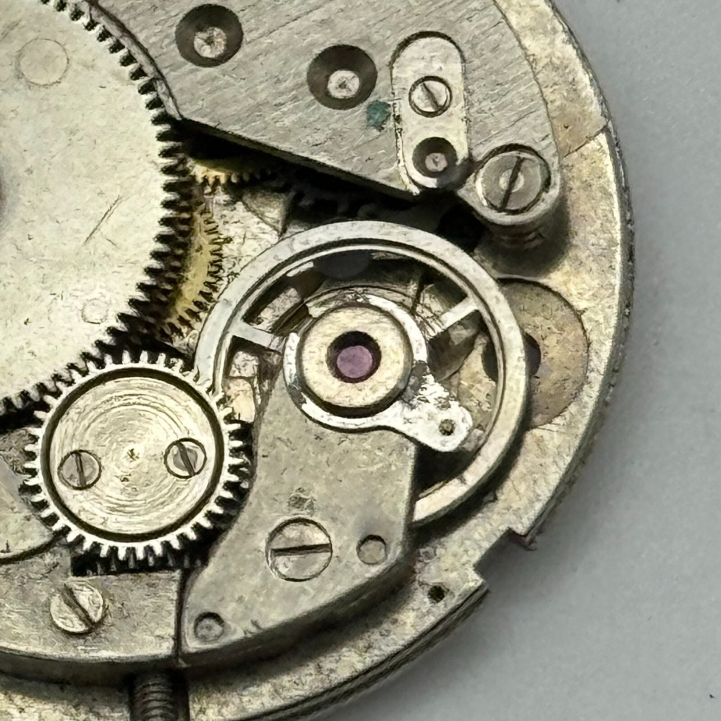 31.1mm Brac 196 Balance Intact Manual Wind 1 Jewel Watch Movement PARTS SPARES