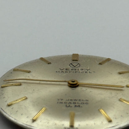 FHF 72 Watch Movement Verity Magnificent Manual Wind Vintage Parts Repair 25.9mm