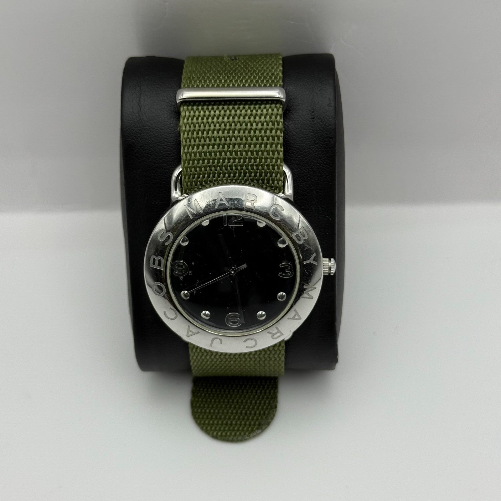 Marc by Marc Jacobs Men's Quartz Watch Black Dial Green Strap 36mm PARTS REPAIR