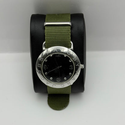 Marc by Marc Jacobs Men's Quartz Watch Black Dial Green Strap 36mm PARTS REPAIR