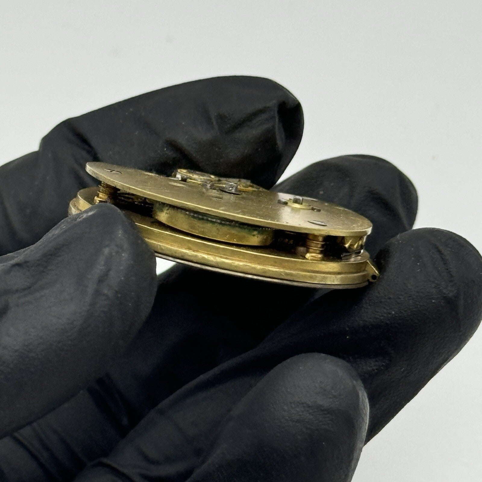 38.3mm Owen Liverpool Quality Fusee Pocket Watch Movement FOR PARTS Restore