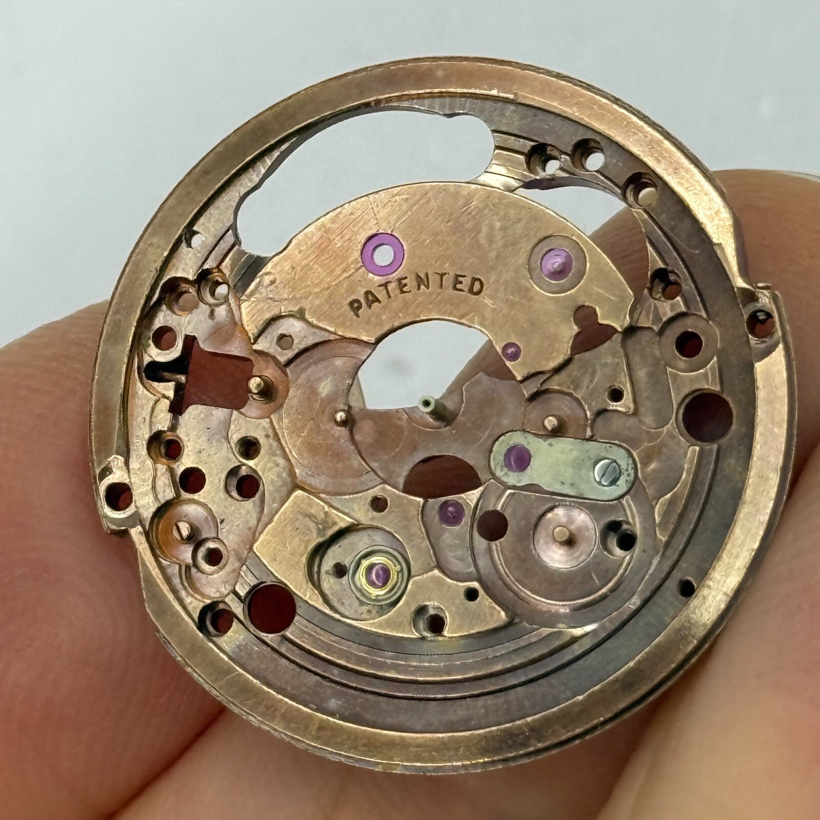 30.9mm Vintage Accurist ETA 2409 Partial Manual Wind Watch Movement PARTS REPAIR