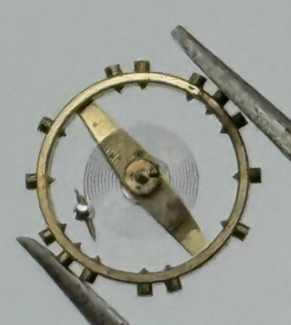 FEF 250 Balance Wheel Complete And Spring 8 3/4''' Watch Movement Parts NOS