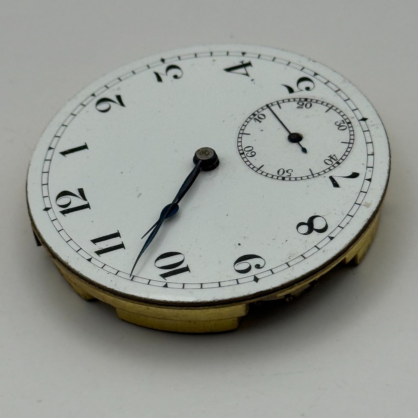 Unicorn Pocket Watch Movement Open Face 15 Jewels Swiss Parts Repair 41.1mm