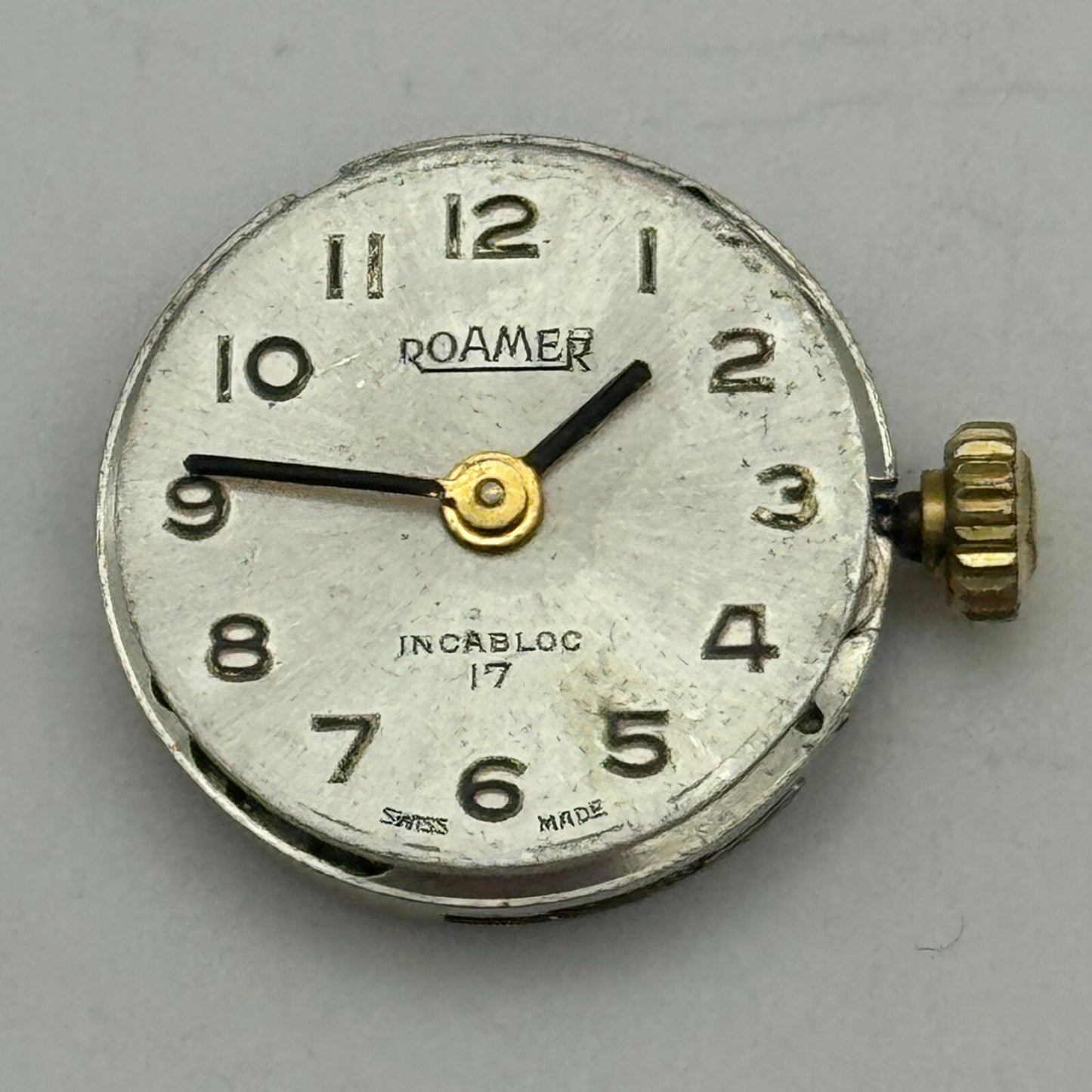 15.5mm Running ETA 2412 Roamer Manual Wind Ladies Watch Movement Vintage PARTS