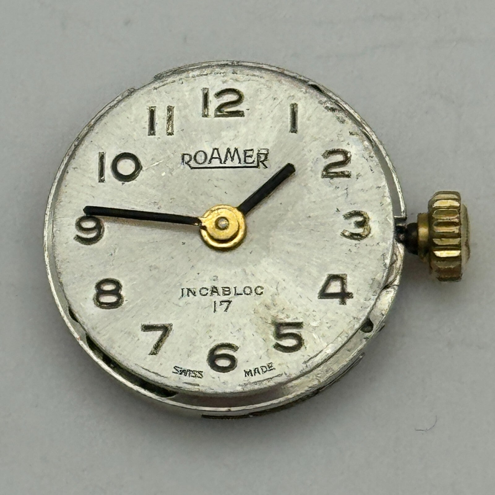 15.5mm Running ETA 2412 Roamer Manual Wind Ladies Watch Movement Vintage PARTS