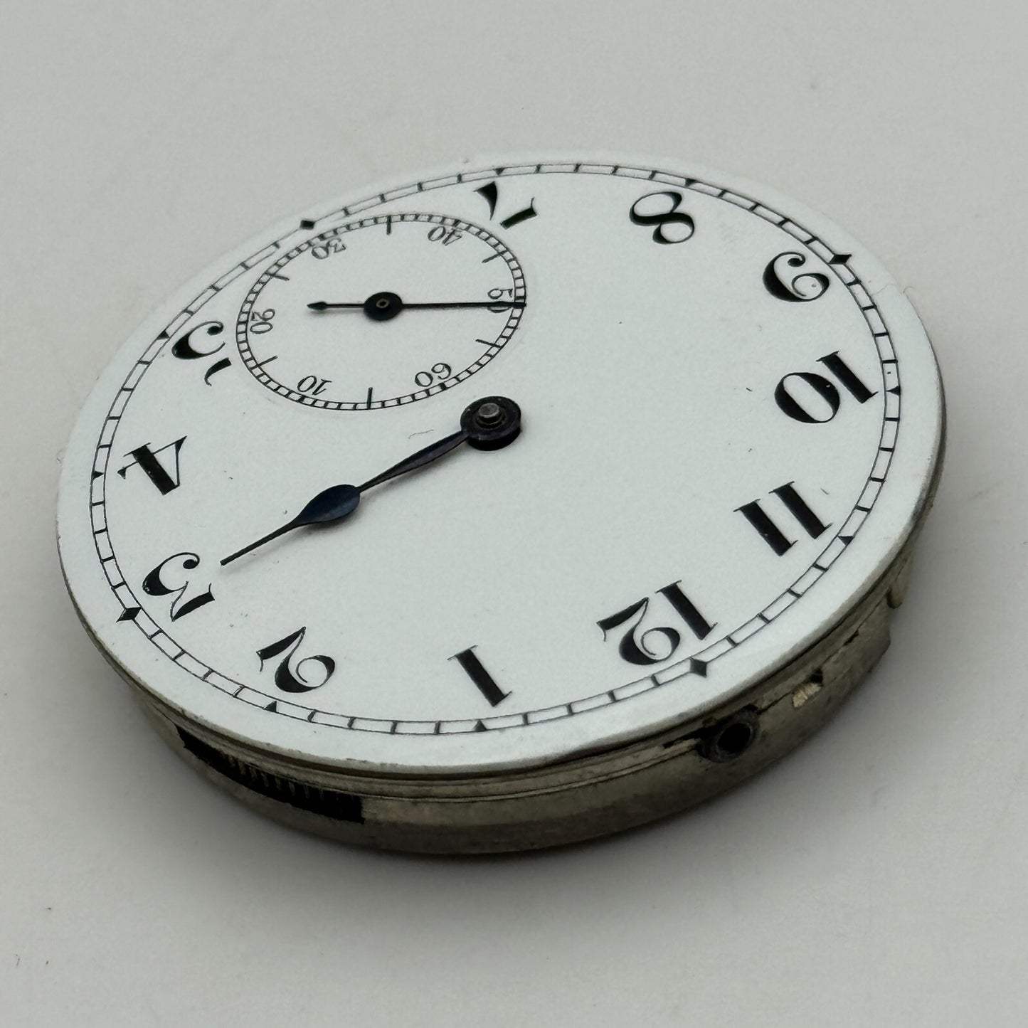 42.9mm Vintage Open Face Erlim Swiss Balance Ok Pocket Watch Movement PARTS