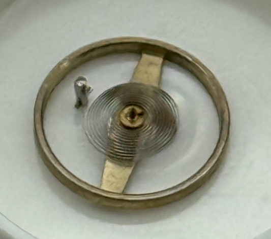 FHF 60 Balance Wheel Complete And Spring 6 3/4-8''' 200 M Watch Movement Parts