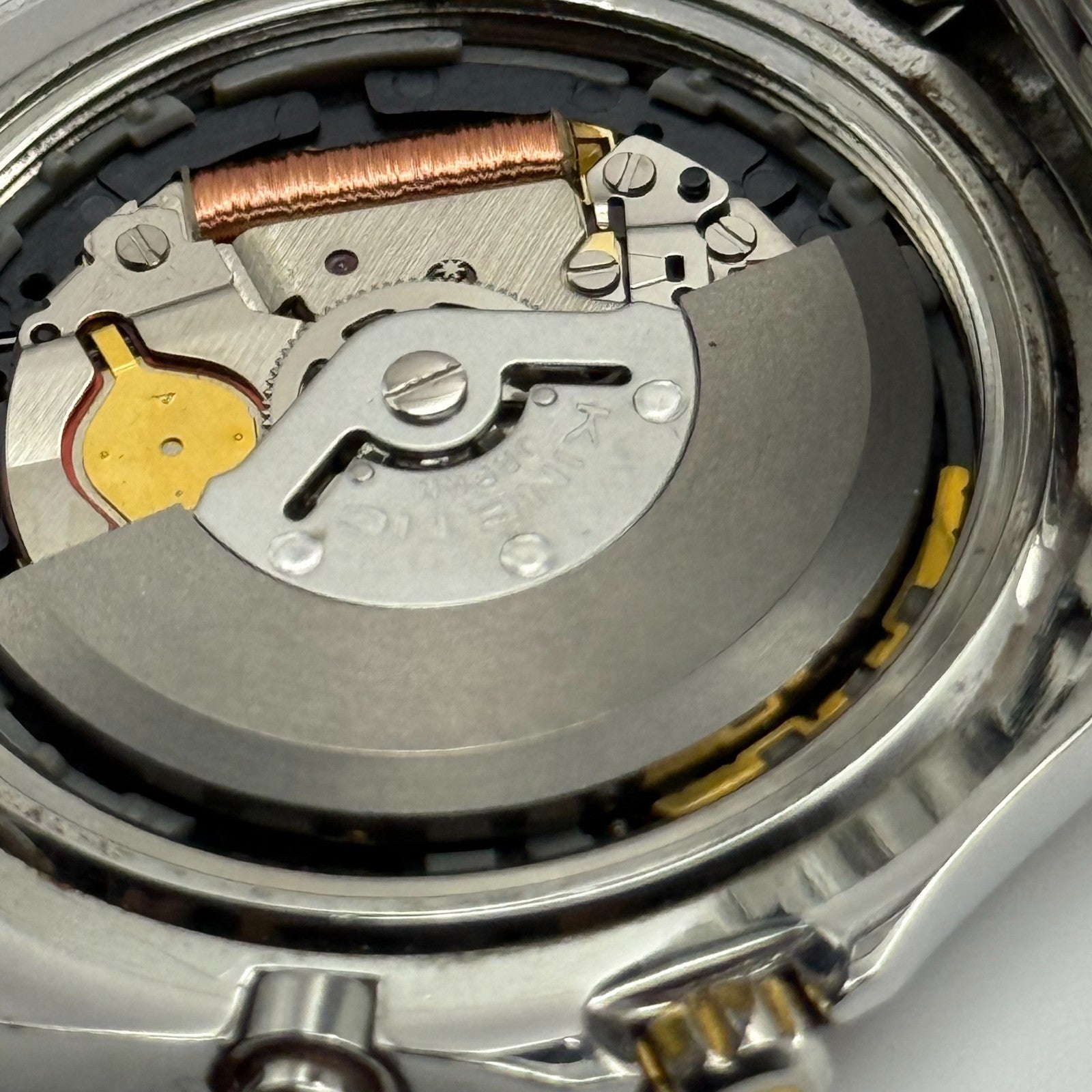 Seiko Kinetic 50M Men's Quartz Watch 5M63 - 0AC0 Date Dial 41mm PARTS REPAIR