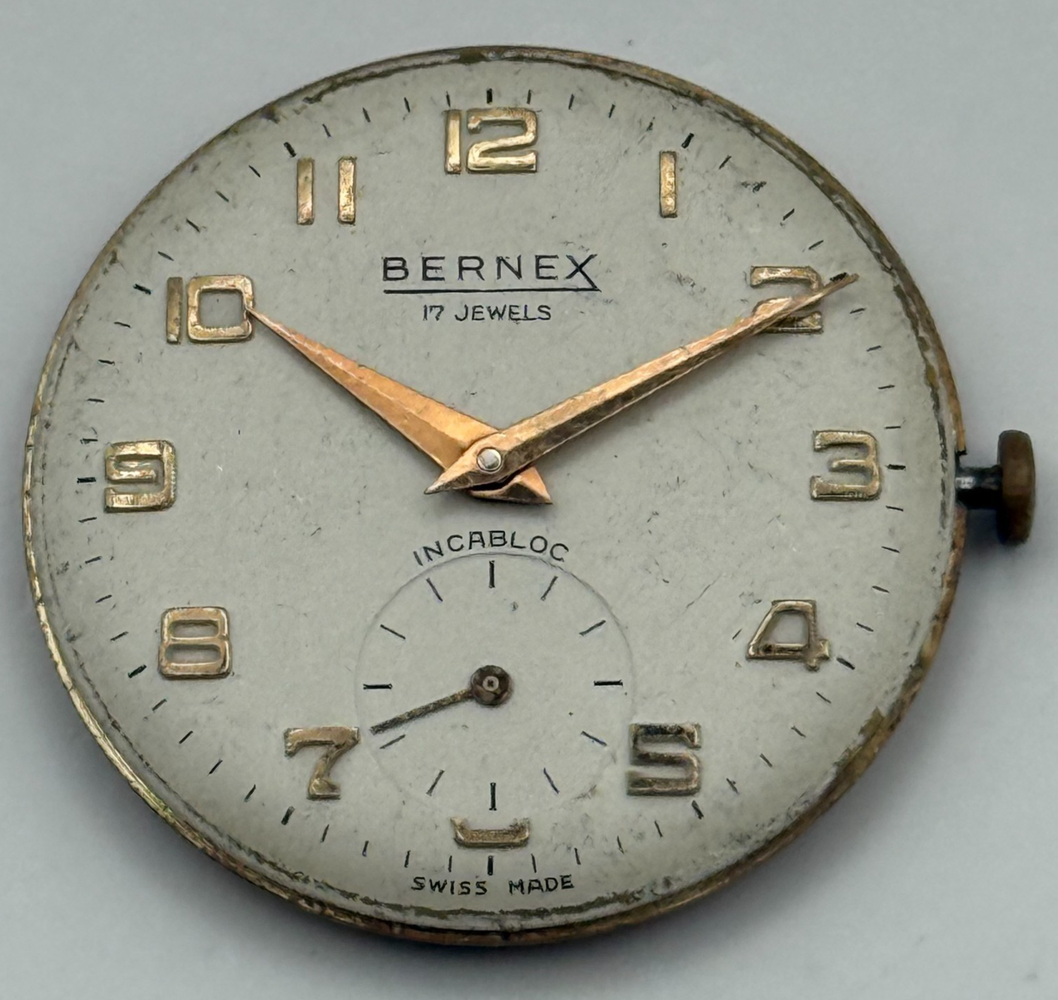 AS 1634 Watch Movement Bernex Manual Wind Vintage Swiss Parts Repair 29.6mm
