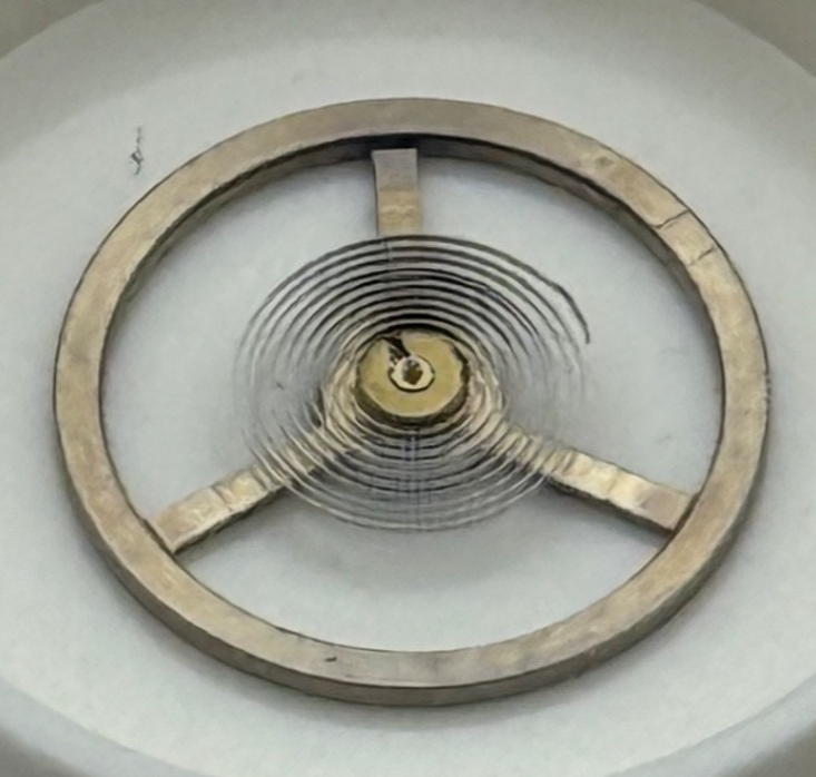 Ebosa 65 Balance Wheel Complete And Spring 12 1/2''' 942 Watch Movement Parts 