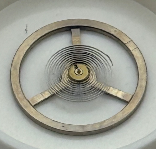 Ebosa 65 Balance Wheel Complete And Spring 12 1/2''' 942 Watch Movement Parts 