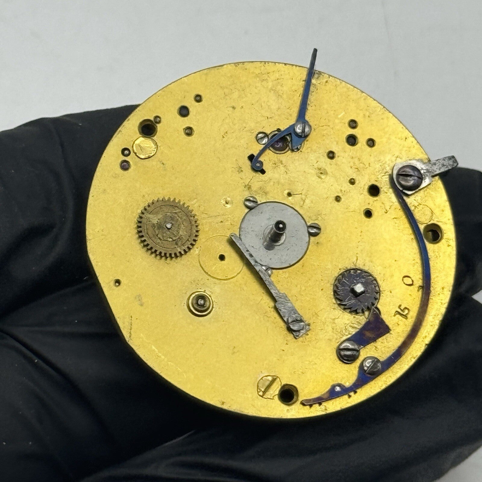 40.7mm French Royal Exchange London Antique Pocket Watch Movement FOR PARTS