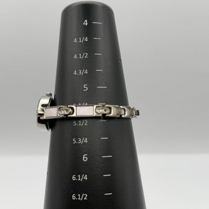 Limit Ladies Quartz Watch Pink MOP Dial Silver Tone Bracelet Working 19mm