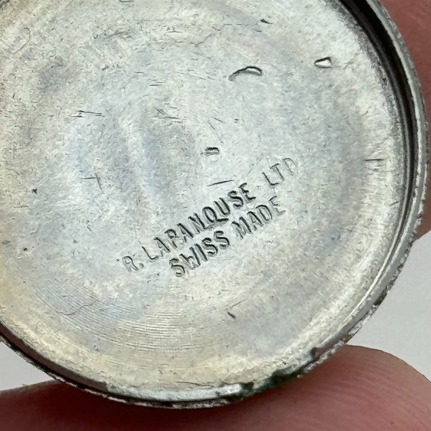 24.2mm R Lapanouse S.A. 1 Jewel Manual Wind Swiss Watch Movement Vintage PARTS