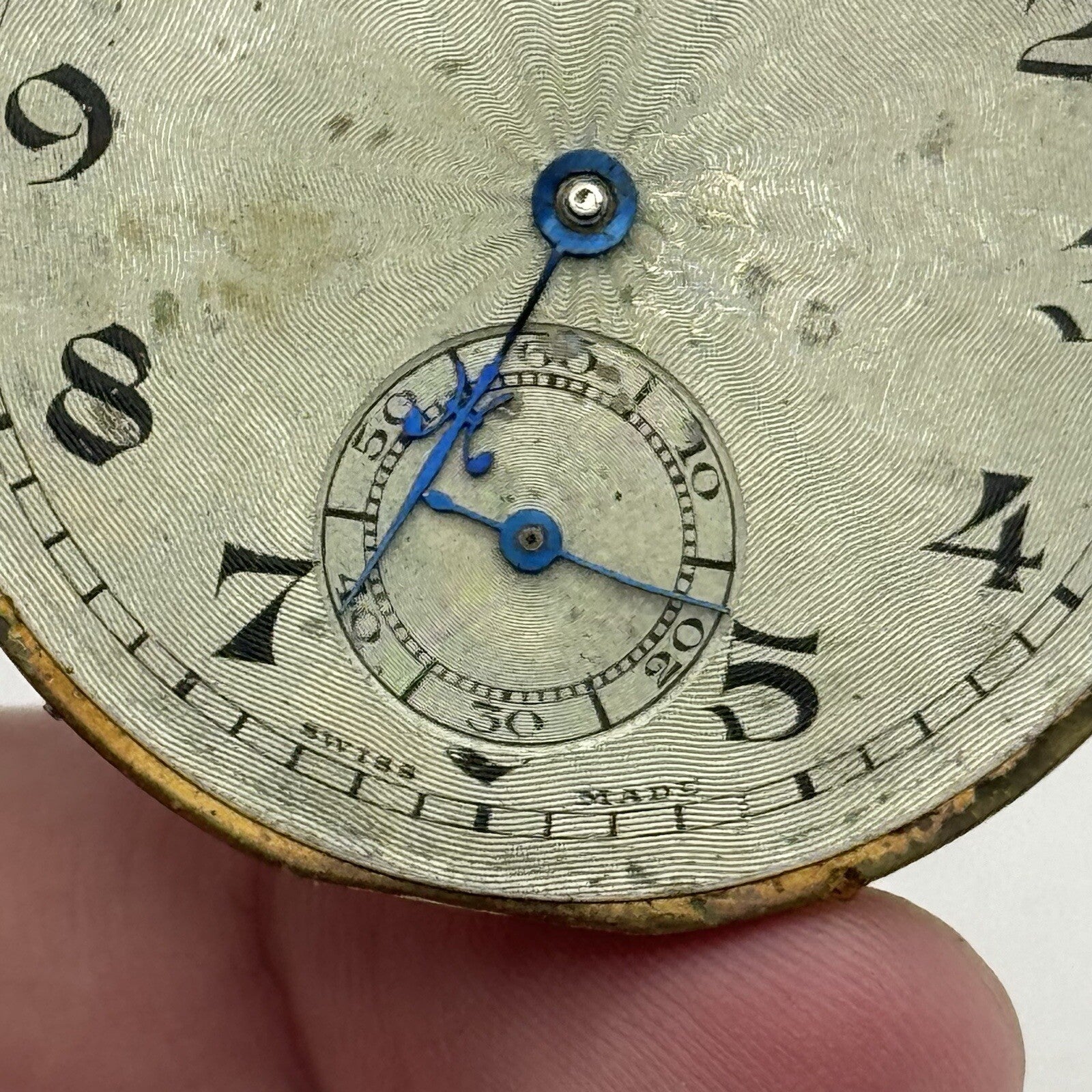 43.1mm Unidentified High Quality Balance Pocket Watch Movement FOR PARTS Repair