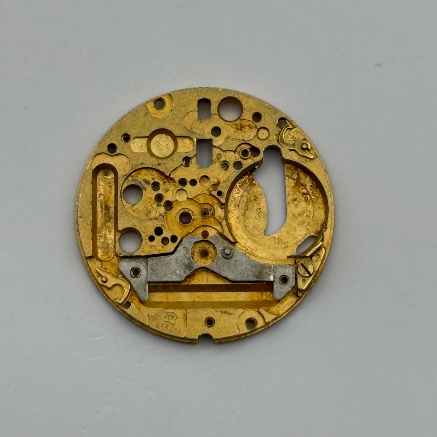 ETA 955.412 Watch Movement Main Plate Quartz Vintage Swiss Parts Repair 23.8mm
