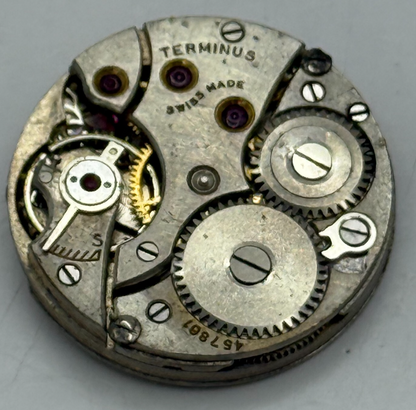 21.9mm Vintage Terminus High Grade Swiss Manual Wind Watch Movement PARTS