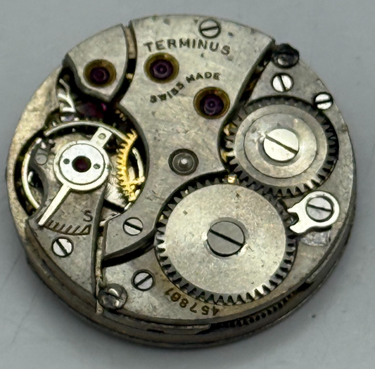 21.9mm Vintage Terminus High Grade Swiss Manual Wind Watch Movement PARTS