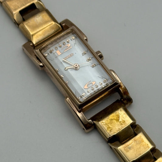 13mm Working Vintage Ladies Seiko Wired 1N01-0JZ0 Quartz Watch BROKEN STRAP