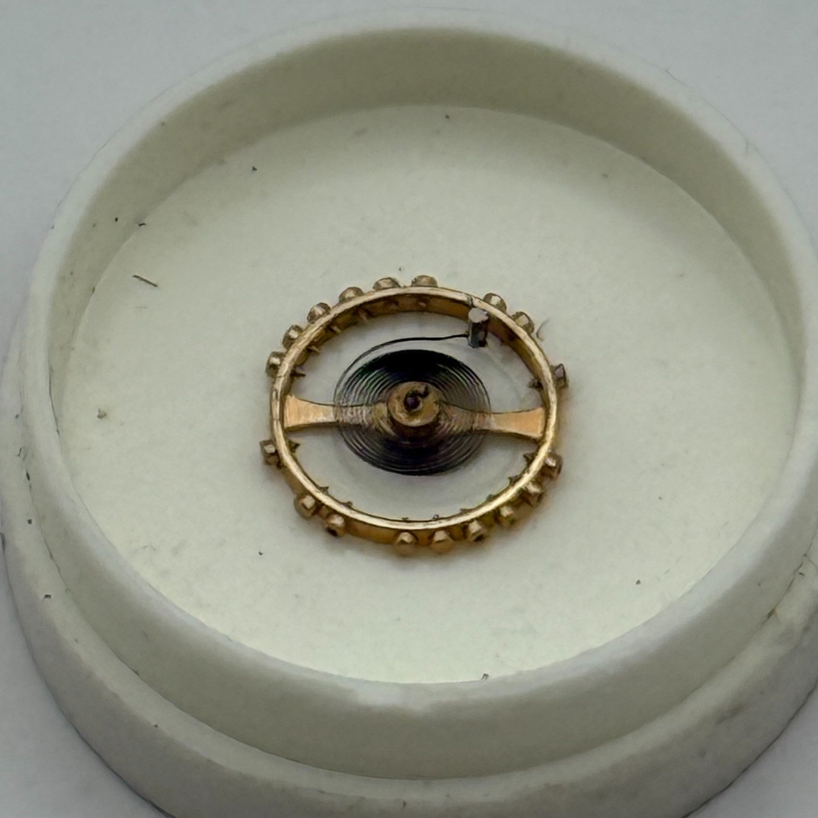 AS 976 1012 Balance Wheel Complete And Spring  29 M Watch Movement Parts NOS